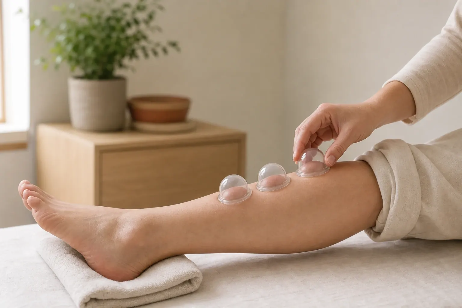 Photo: cupping and needle tray